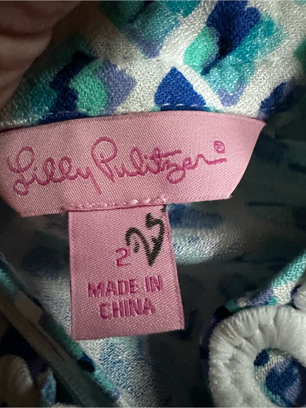 Lilly Pulitzer Blue, Teal & White Pineapple Printed Dress - Picture 4 of 14